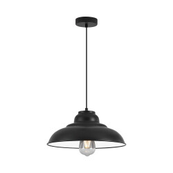 BRY-P004R-1H-1xE27-BLC-PENDANT LIGHT - 