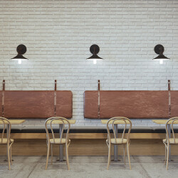 BRY-P004W-1H-1xE27-BLC-WALL LIGHT - (1)