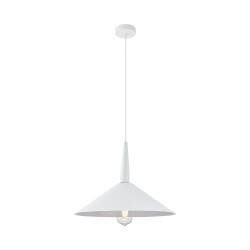 BRY-P009R-1H-1xE27-WHT-PENDANT LIGHT - 