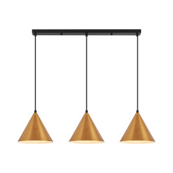 BRY-P010S-3H-3xE27-GLD-PENDANT LIGHT - 