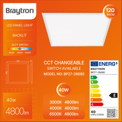 BRY-BACKLITE-RC-40W-595x595-WHT-3IN1-LED PANEL - 3