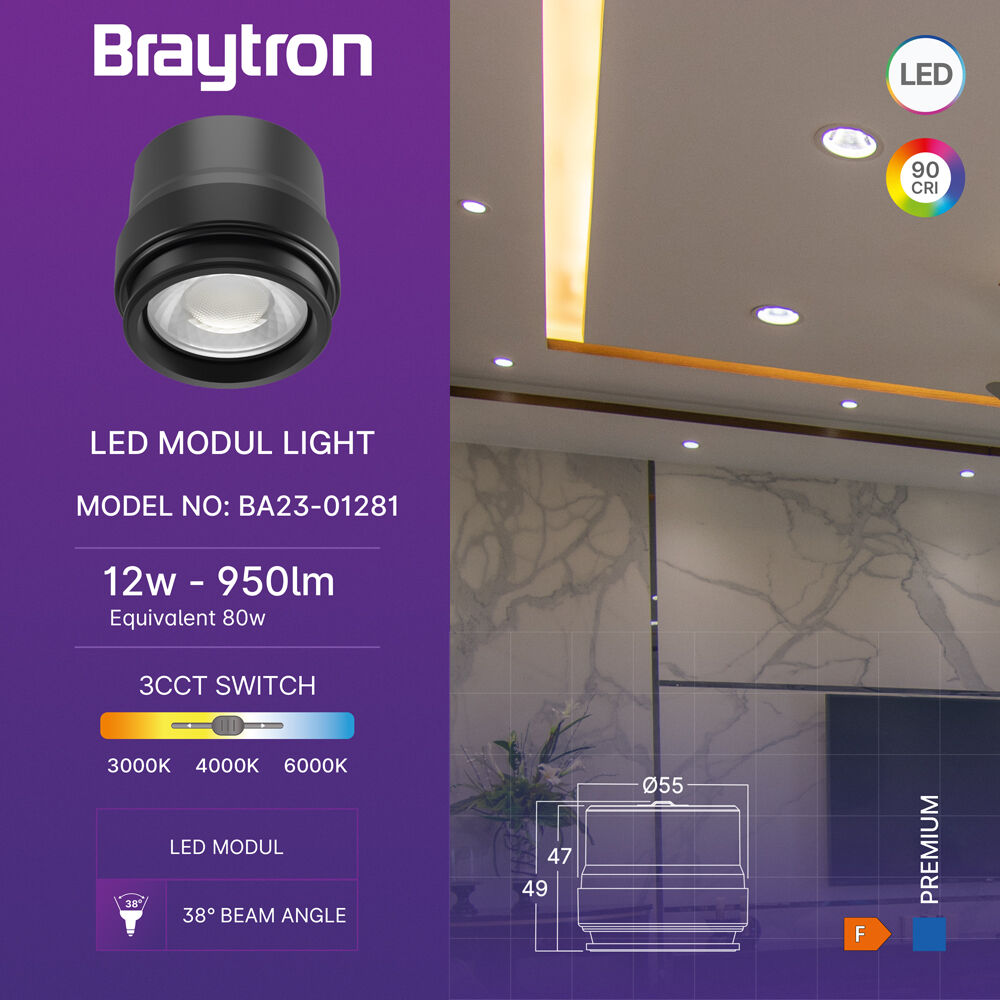 BRY-PREMIUM-12W-3IN1-38D-LED MODUL - 3