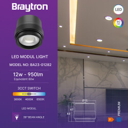 BRY-PREMIUM-12W-3IN1-45D-LED MODUL - 3
