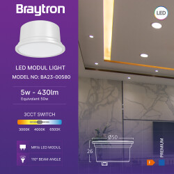 BRY-PREMIUM-5W-3IN1-110D-MR16 LED MODUL - 3