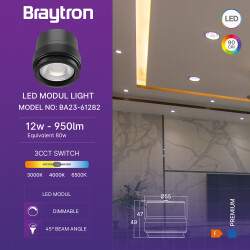 BRY-PREMIUM-DIM-12W-3IN1-45D-LED MODUL - 3