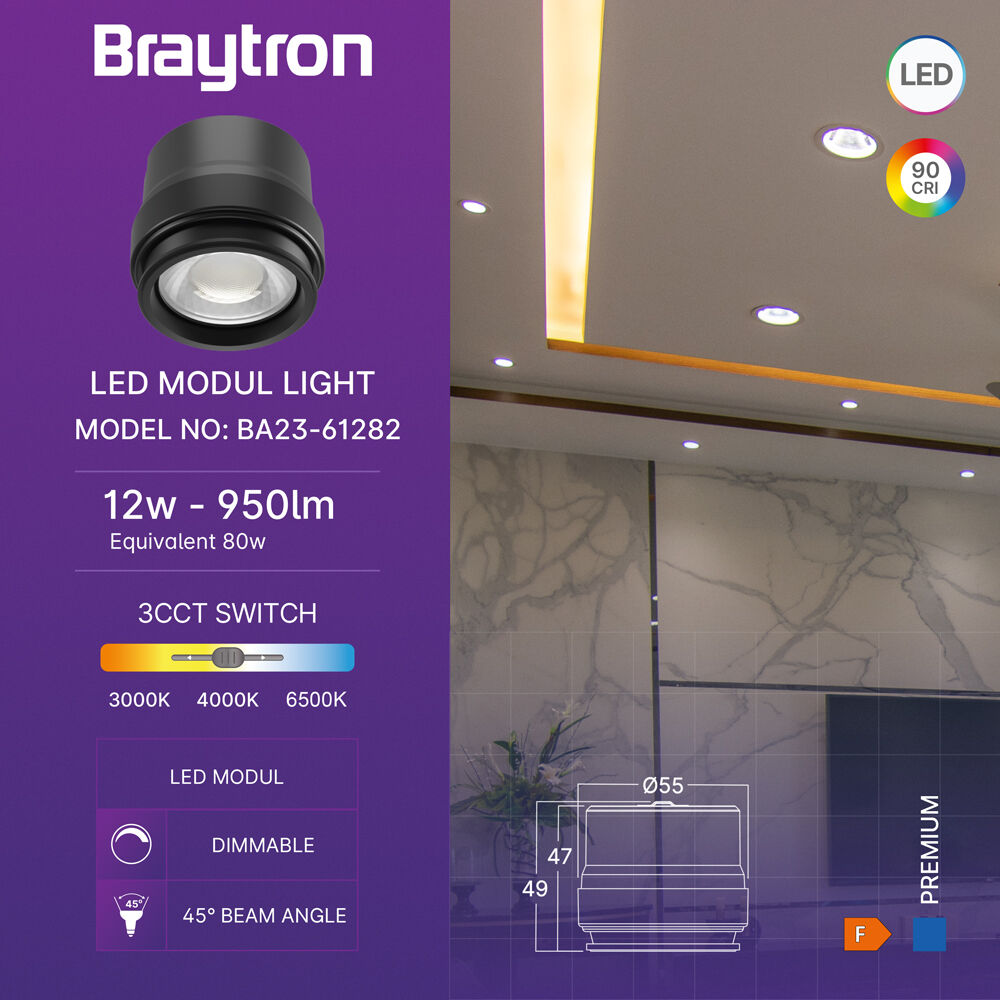 BRY-PREMIUM-DIM-12W-3IN1-45D-LED MODUL - 3