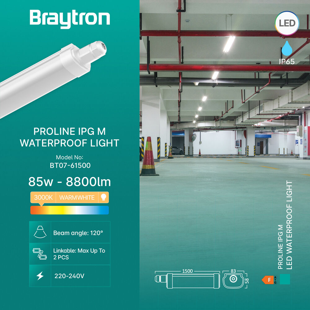 BRY-PROLINE-IPG-B-85W-3000K-IP65-WATERPROOF LIGHT - 3