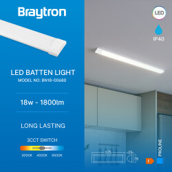 BRY-PROLINE-PS-18W-0.6MT-PLS-3IN1-LED WALL LIGHT - 3