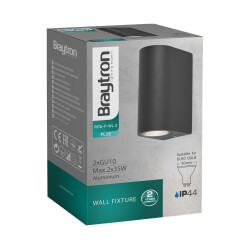 BRY-RITA-P-WL.2-GRY-2xGU10-IP44-WALL LIGHT - 4