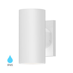 BRY- RITA-R-WHT-2xGU10-IP65-WALL LIGHT - 