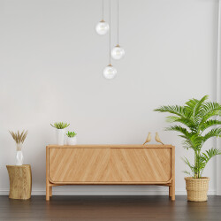 BRY-S002R-3H-3xG9-GLD-PENDANT LIGHT - (1)