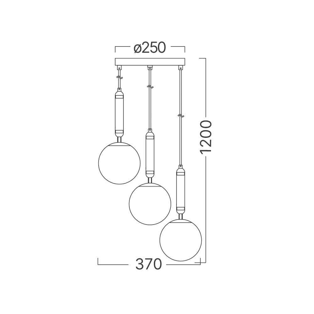 BRY-S006R-3H-3xG9-OPL-GLD-PENDANT LIGHT - 4