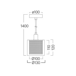 BRY-S008R-1H-1xE14-CPR-PENDANT LIGHT - 4