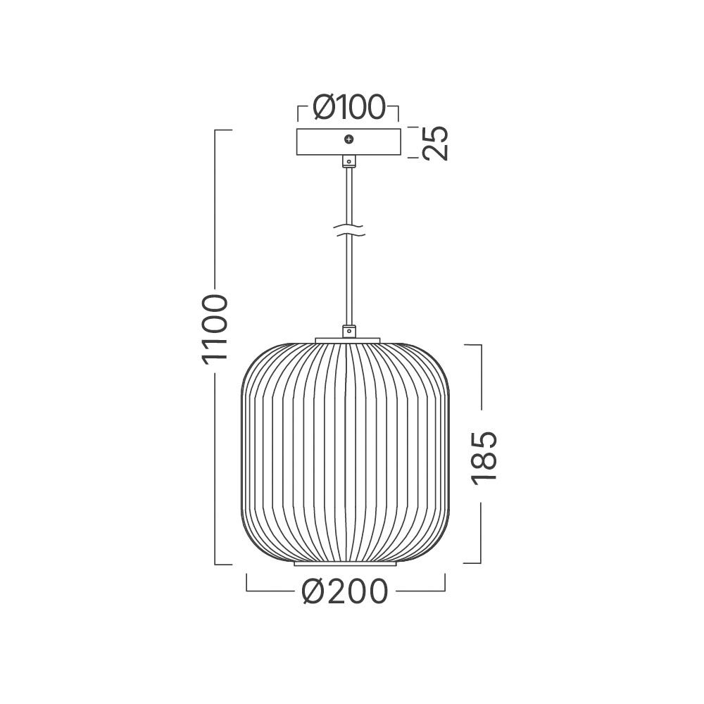 BRY-S009R-1H-1xE27-OPL-BLC-PENDANT LIGHT - 4