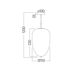 BRY-S011R-1H-1xE14-OPL-BLC-PENDANT LIGHT - 4
