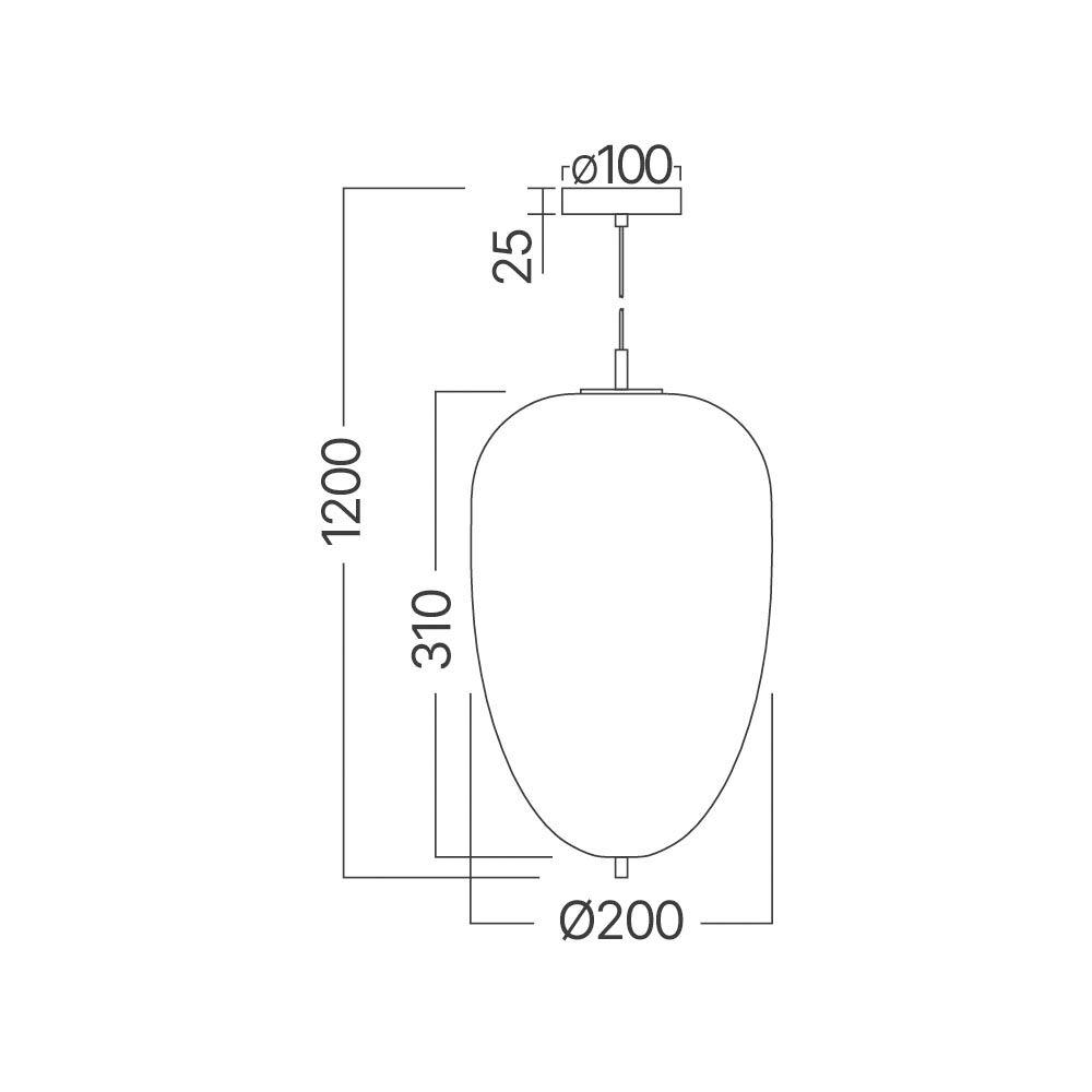 BRY-S011R-1H-1xE27-OPL-BLC-PENDANT LIGHT - 4