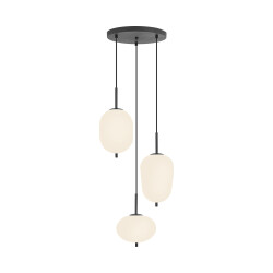 BRY-S011R-3H-3xE14-OPL-BLC-PENDANT LIGHT - 