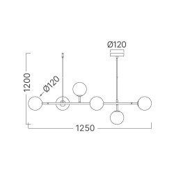 BRY-S011S-6H-6xG9-GLD-PENDANT LIGHT - 4