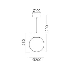 BRY-S013R-1H-1xE27-OPL-BLC-PENDANT LIGHT - 4
