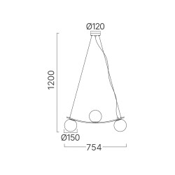 BRY-S013R-3H-3xG9-OPL-BLC-PENDANT LIGHT - 4