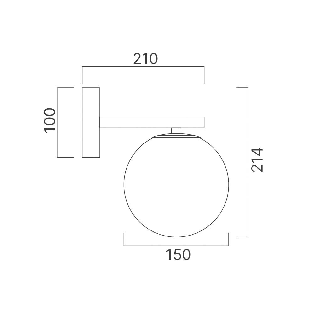 BRY-S013W-1H-1xG9-OPL-BLC-WALL LIGHT - 4