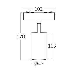 BRY-S20A-TRC045-10W-48VDC-3IN1-BLC-MAG. TRACK - 3