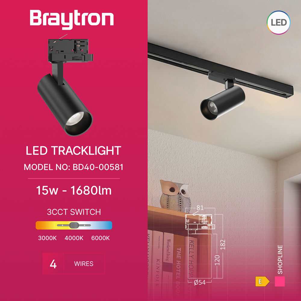 BRY-SHOPLINE-P15-15W-4WRS-BLC-3IN1-TRACKLIGHT - 3