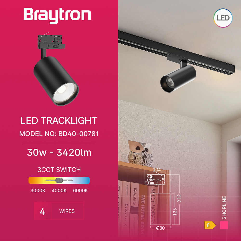BRY-SHOPLINE-P30-30W-4WRS-BLC-3IN1-TRACKLIGHT - 3