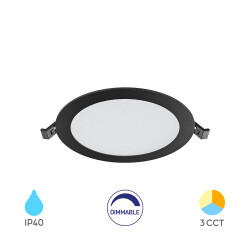 BRY-SMD-CRP-12W-RND-DIM-8INC-BLC-3IN1-LED PANEL - 1
