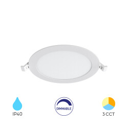 BRY-SMD-CRP-12W-RND-DIM-8INC-WHT-3IN1-LED PANEL - 1