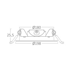 BRY-SMD-CRP-15W-RND-7INC-WHT-3000K-LED PANEL - 7