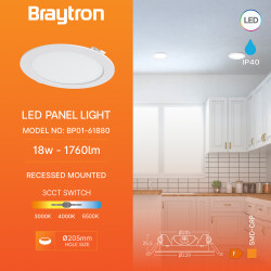 BRY-SMD-CRP-18W-RND-8INC-WHT-3IN1-LED PANEL - 3