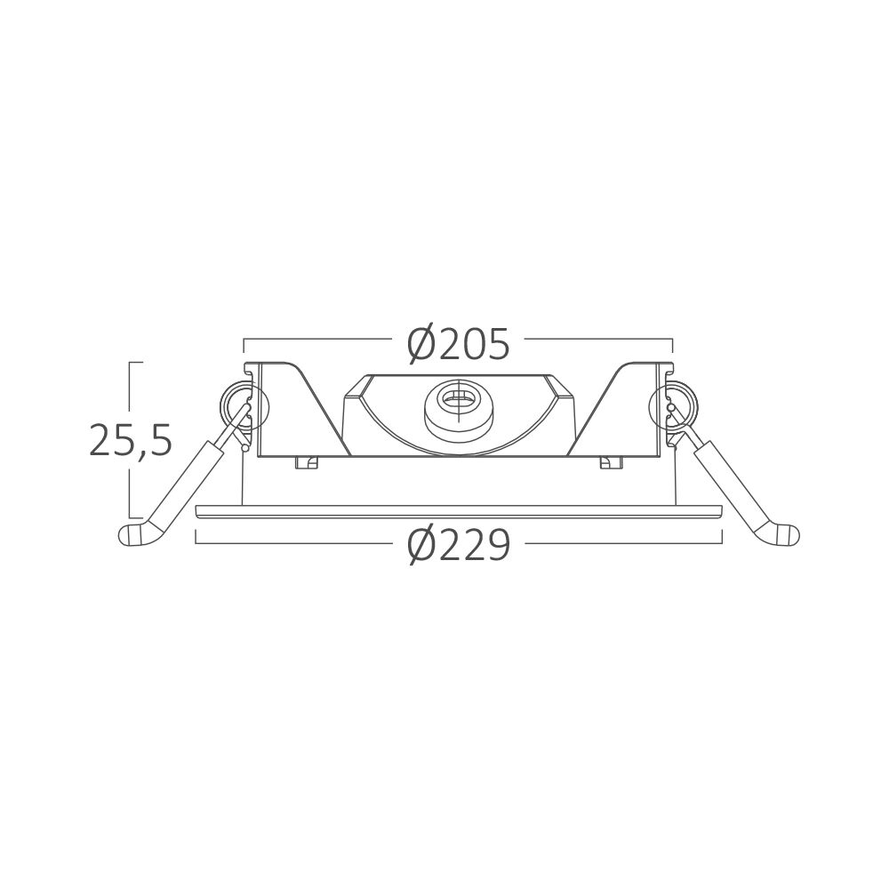 BRY-SMD-CRP-18W-RND-8INC-WHT-3IN1-LED PANEL - 8