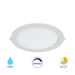 BRY-SMD-CRP-18W-RND-DIM-8INC-WHT-3IN1-LED PANEL - 1