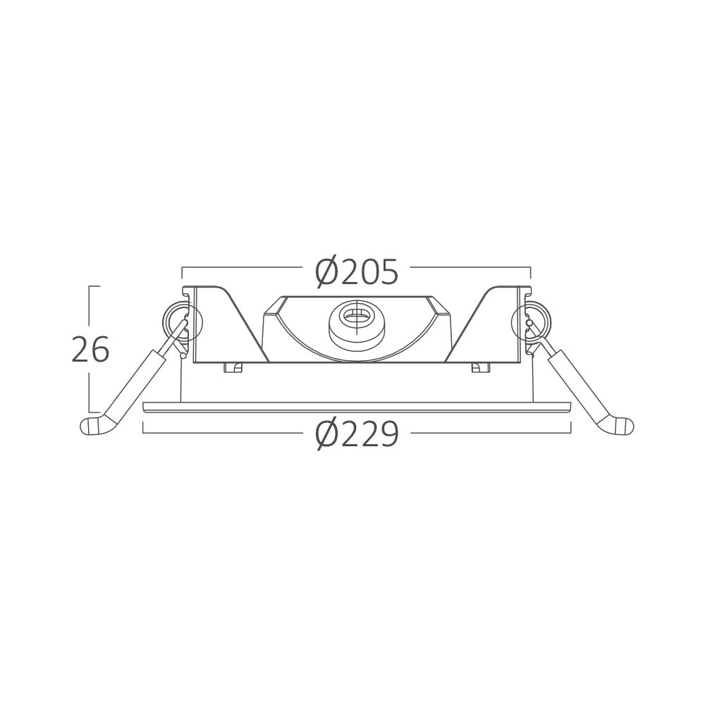 BRY-SMD-CRP-18W-RND-DIM-8INC-WHT-3IN1-LED PANEL - 8
