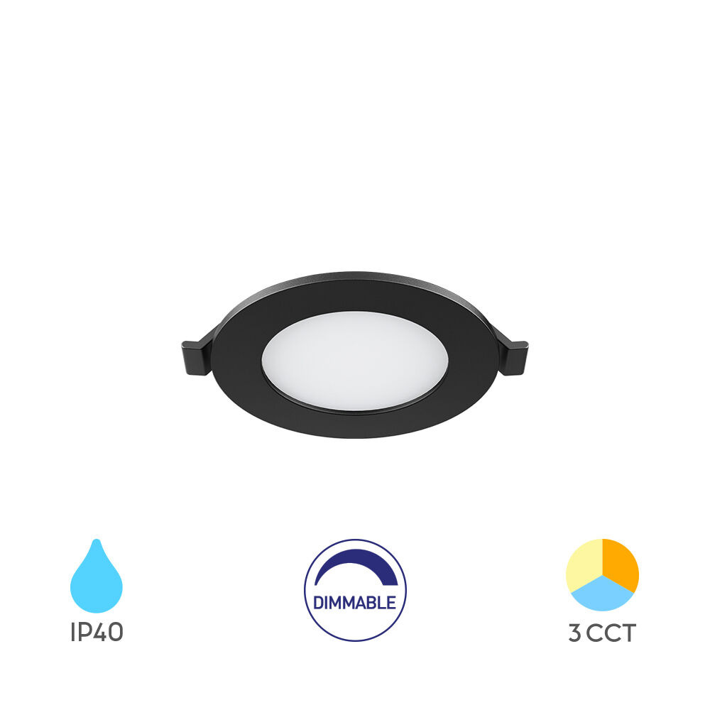 BRY-SMD-CRP-4W-RND-DIM-3INC-BLC-3IN1-LED PANEL - 1