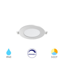 BRY-SMD-CRP-4W-RND-DIM-3INC-WHT-3IN1-LED PANEL - 1