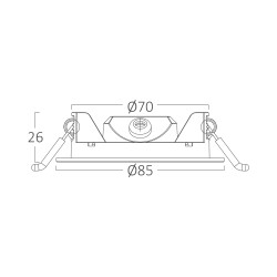BRY-SMD-CRP-4W-RND-DIM-3INC-WHT-3IN1-LED PANEL - 8