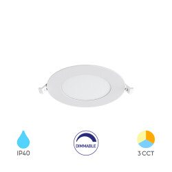 BRY-SMD-CRP-6W-RND-DIM-4INC-WHT-3IN1-LED PANEL - 1