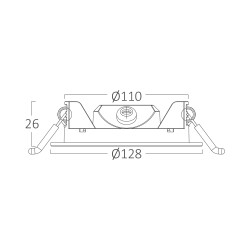 BRY-SMD-CRP-6W-RND-DIM-4INC-WHT-3IN1-LED PANEL - 8