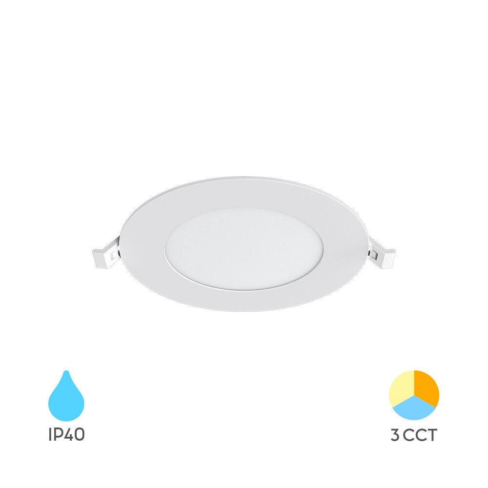 BRY-SMD-CRP-9W-RND-4INC-WHT-3IN1-LED PANEL - 1