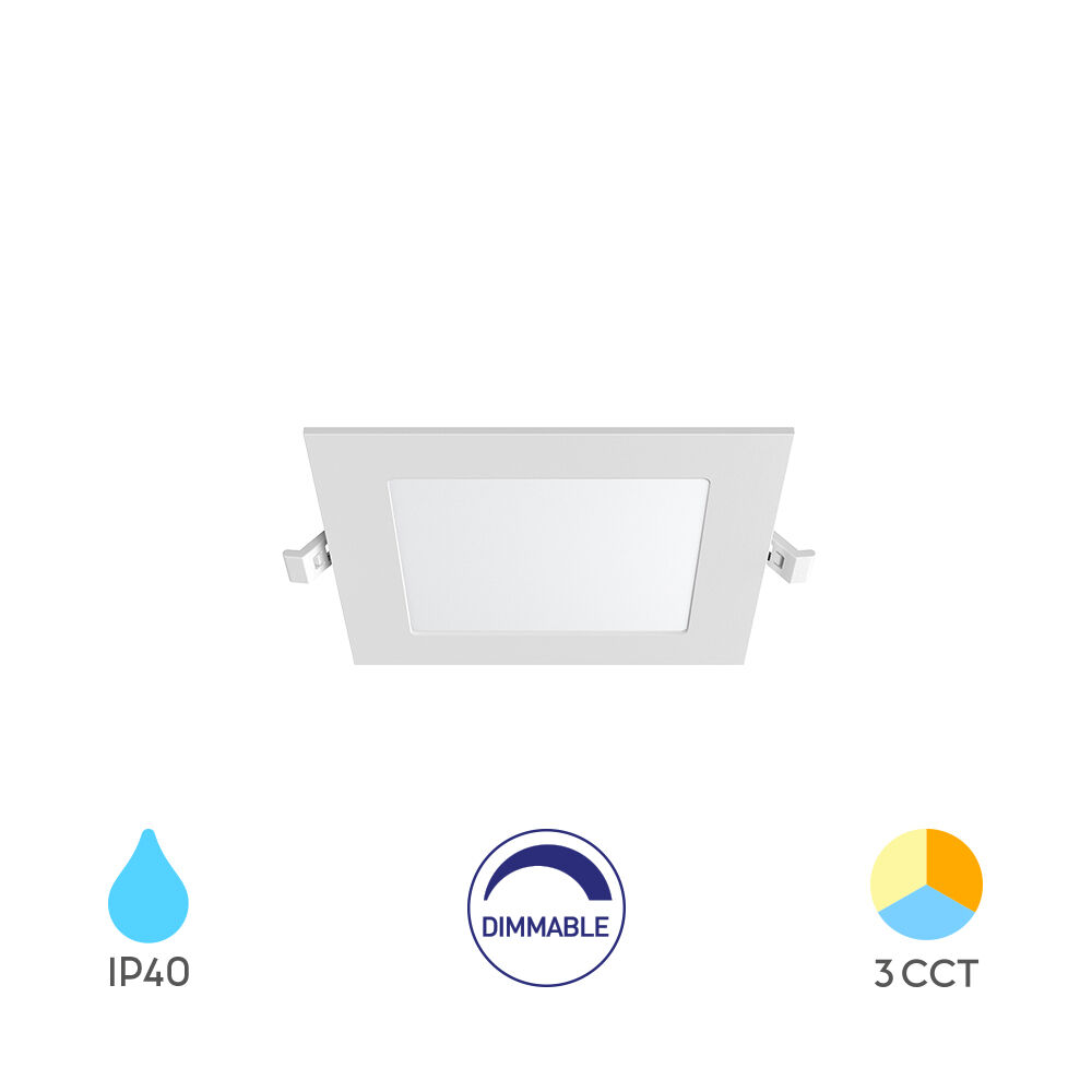 BRY-SMD-CSP-4W-SQR-DIM-3INC-WHT-3IN1-LED PANEL - 1