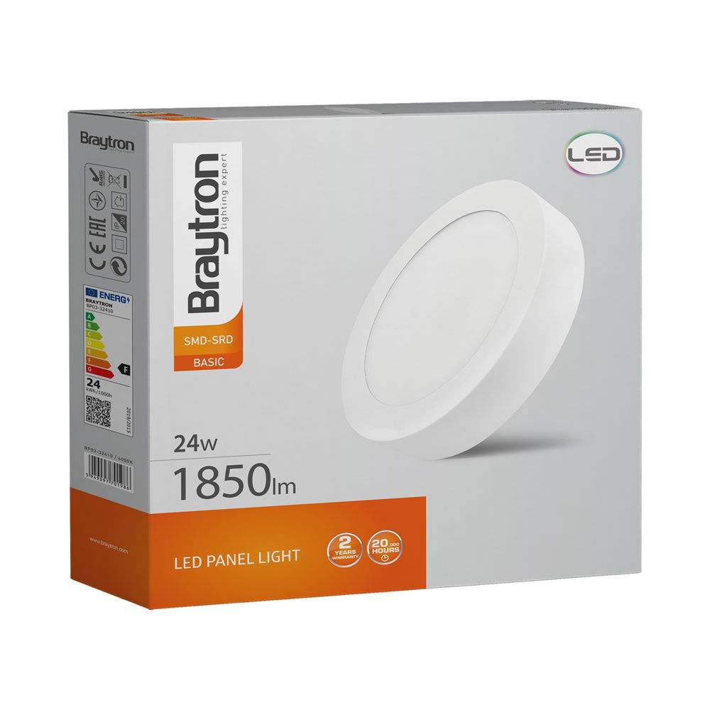 BRY-SMD-SRD-24W-RND-WHT-3000K-LED PANEL LIGHT - 4