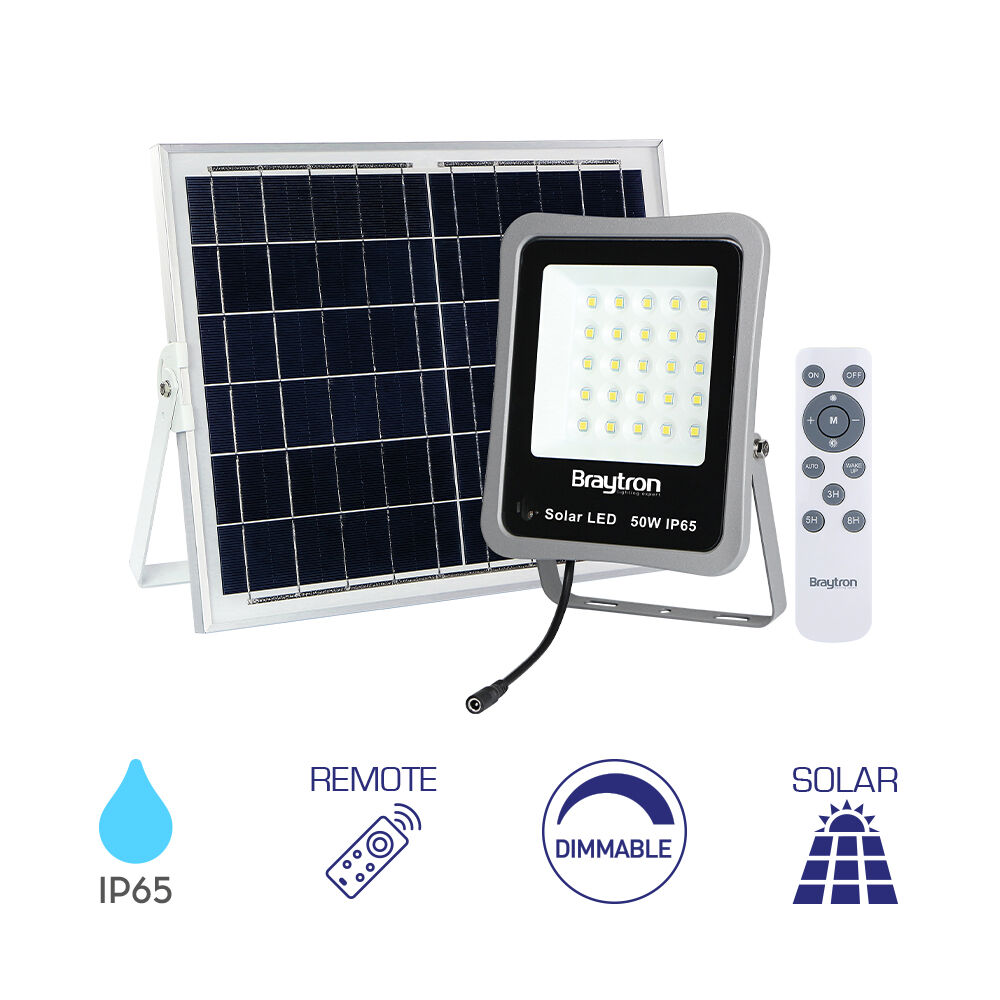 BRY-SOLAR FL-15W-6500K-RMT-IP65-SOLAR FLOODLIGHT - 1