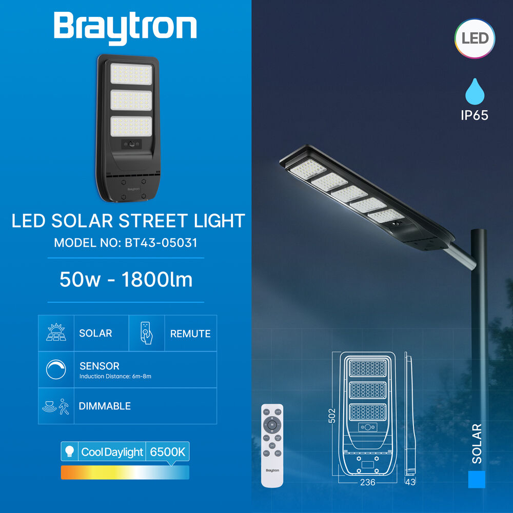 BRY-SOLAR-ST01-50W-6500K-SNS-IP65-SOLAR STREET LIG - 3