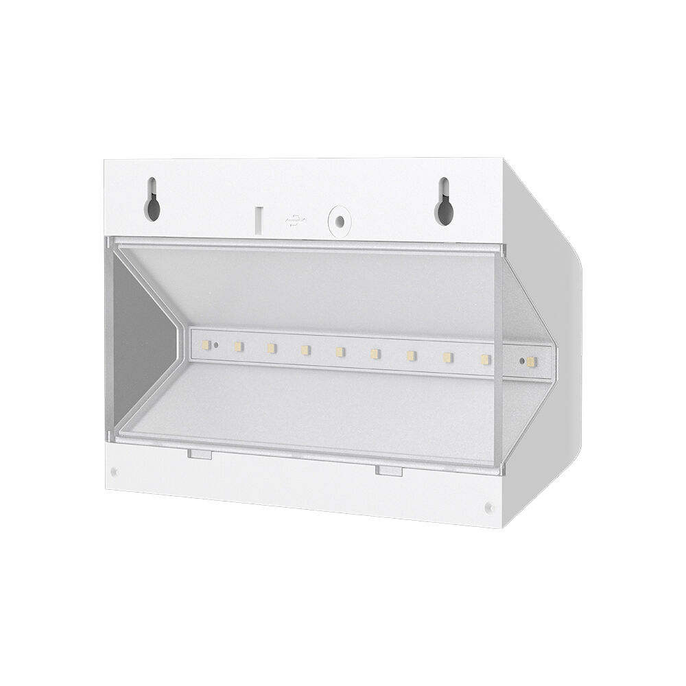 BRY-SOLARIS-W1B-WHT-6W-6500K-IP54-SOLAR WALL LIGHT - 6