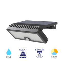 BRY-SOLARIS-W3-BLC-10W-3IN1-IP54-SOLAR WALL LIGHT - 1