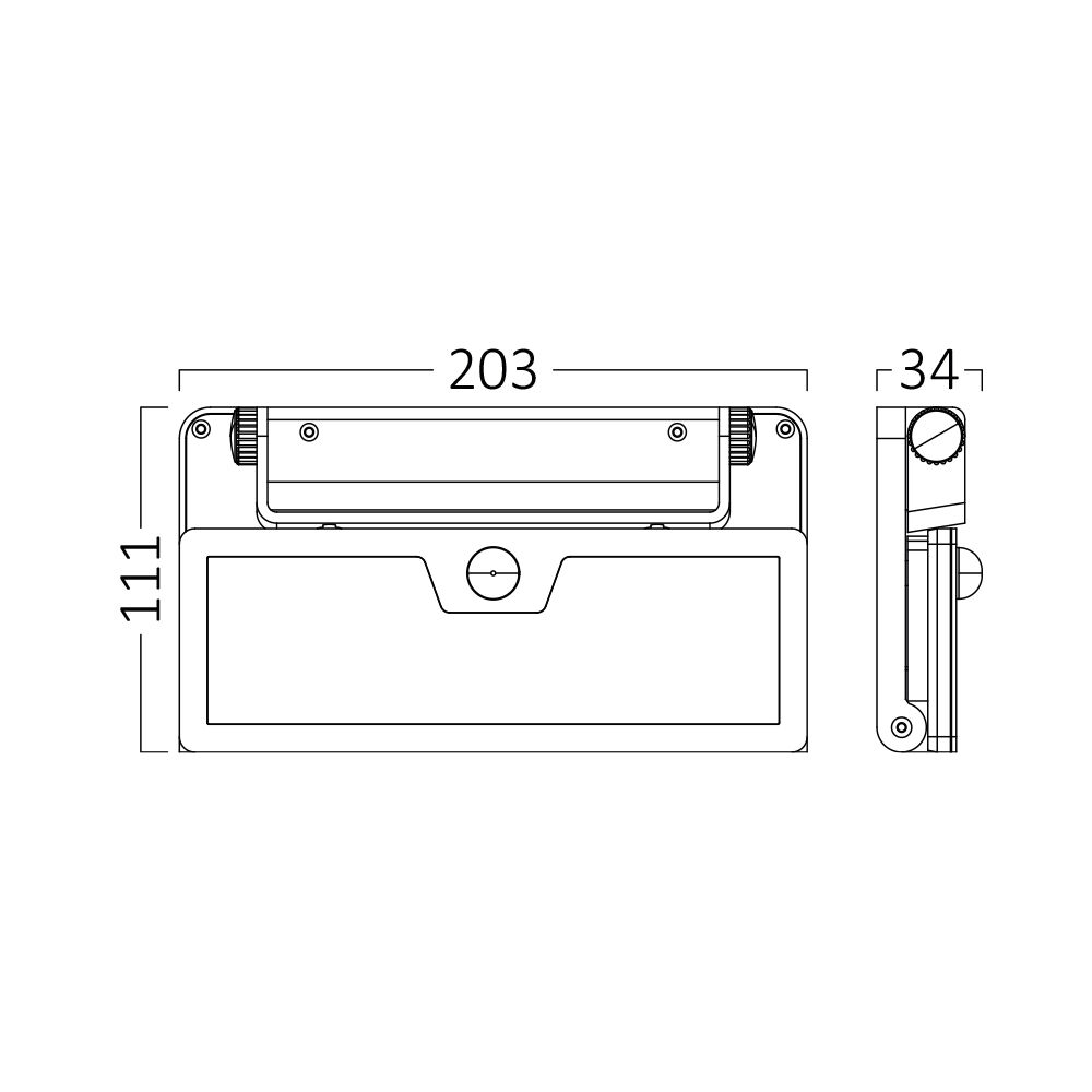 BRY-SOLARIS-W3-BLC-10W-3IN1-IP54-SOLAR WALL LIGHT - 6