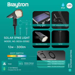 BRY-SPIKE-12W-GRY-2IN1-IP65-SPIKE LIGHT - 3