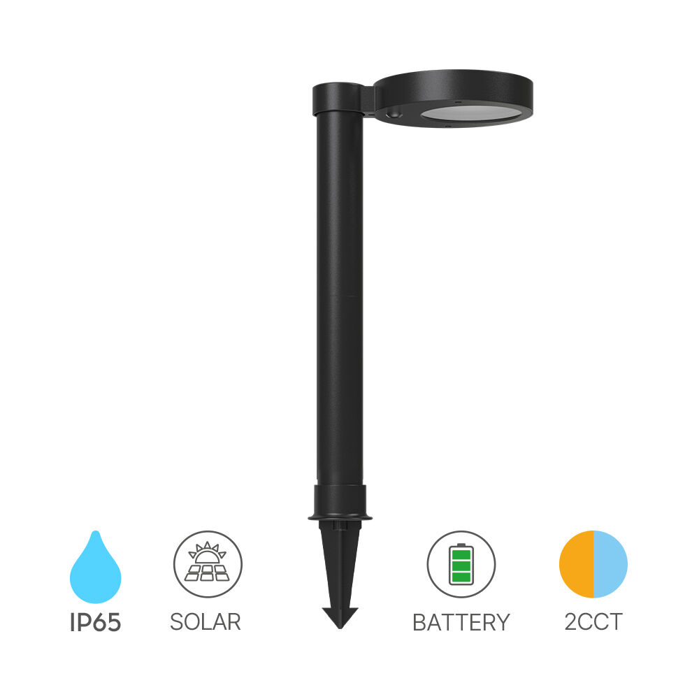 BRY-SPIKE-2A-8W-RND-BLC-2IN1-IP65-SPIKE LIGHT - 1
